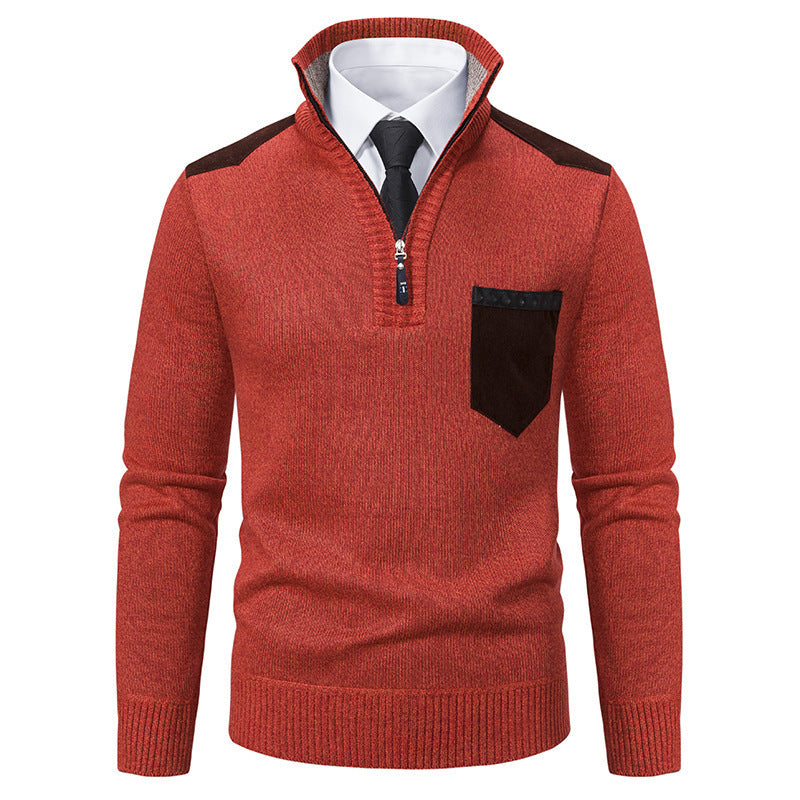 Herren modischer Pullover mit Stehkragen WW