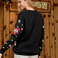 Damen sportlicher Pullover mit Fußballmotiv WW