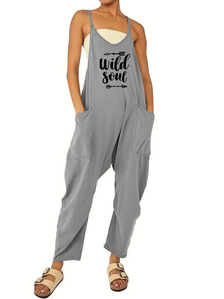 Damen Jumpsuit mit lässigem Schnitt und praktischen Taschen W&W Mode