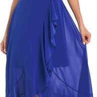 Damen High-Low Spitzen Abendkleid WW