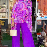 WW | Buntes Chiffon Bedrucktes Set