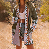 Damen Cardigan mit kunstvollem Muster und weichem Material WW