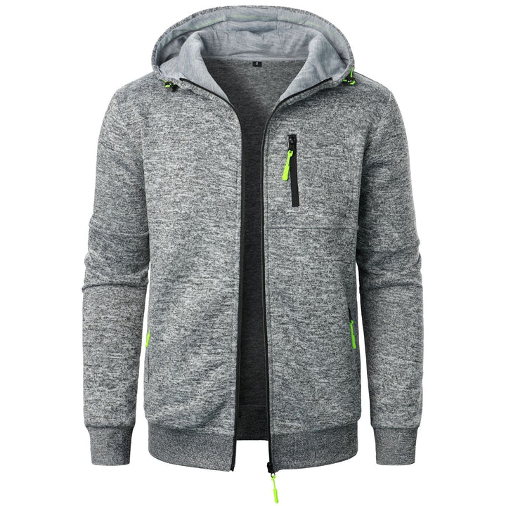 W&W Mode | Herren Gemusterte Zip Kapuzenpulli