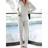 Damen Schlafanzug-Set aus weichem, atmungsaktivem Material WW