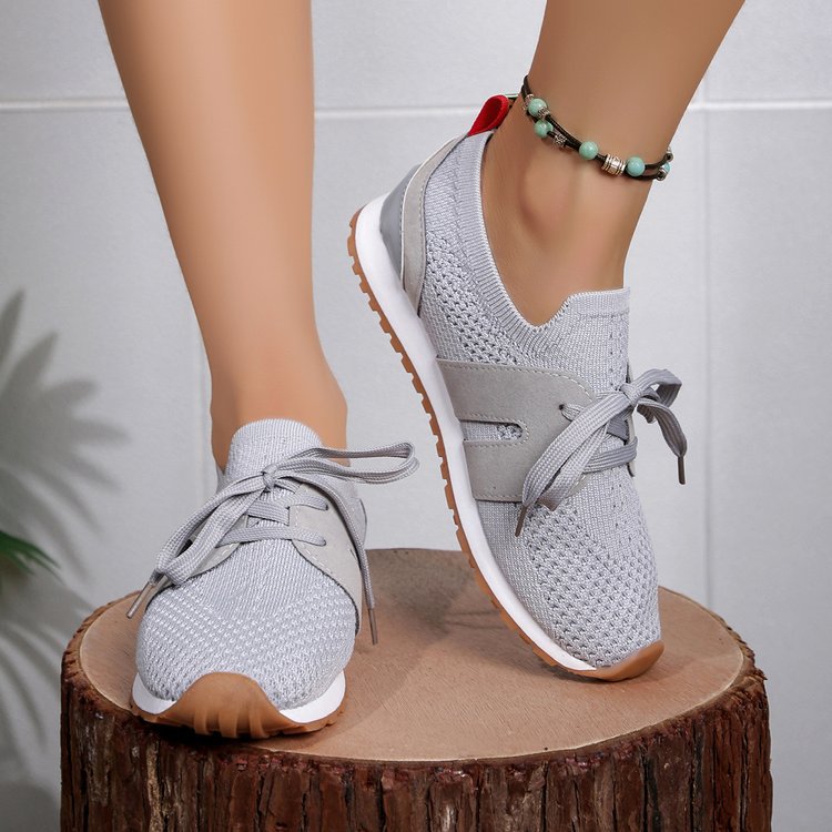 Damen Atmungsaktive Sport-Sneaker mit flexiblem Gummizug und rutschfester Sohle W&W