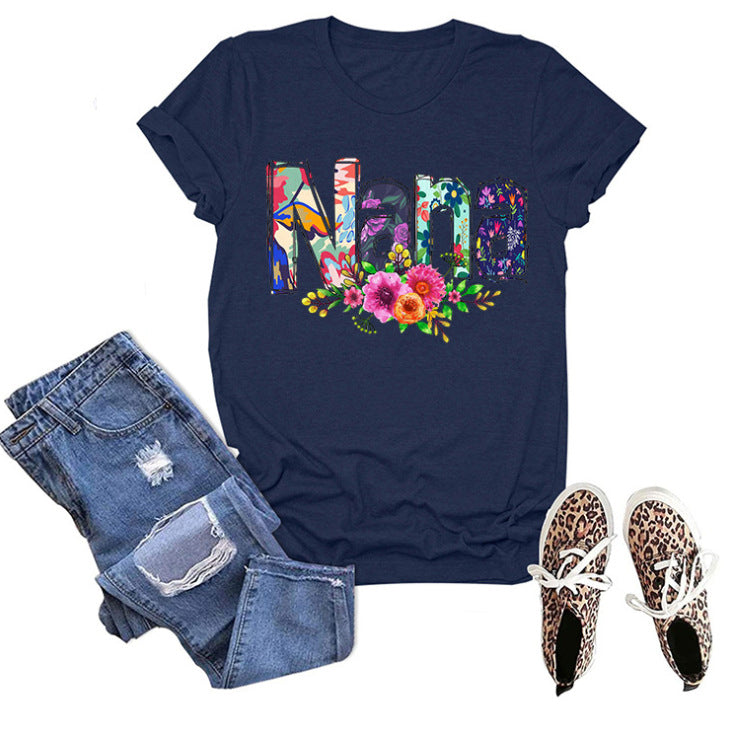 Damen Floral Grafik T-Shirt WW