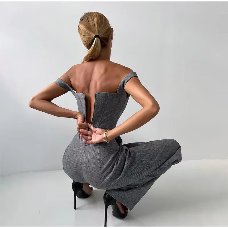 Damen stilvolles Tailleur-Set mit tailliertem Oberteil WW