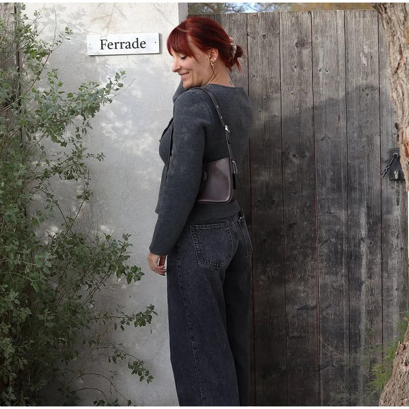 Damen Schickes Blazer-Kleid mit goldenen Knöpfen WW