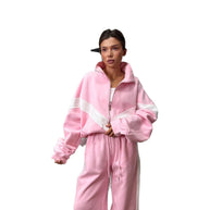 Damen Sportanzug mit kontrastierenden Einsätzen WW