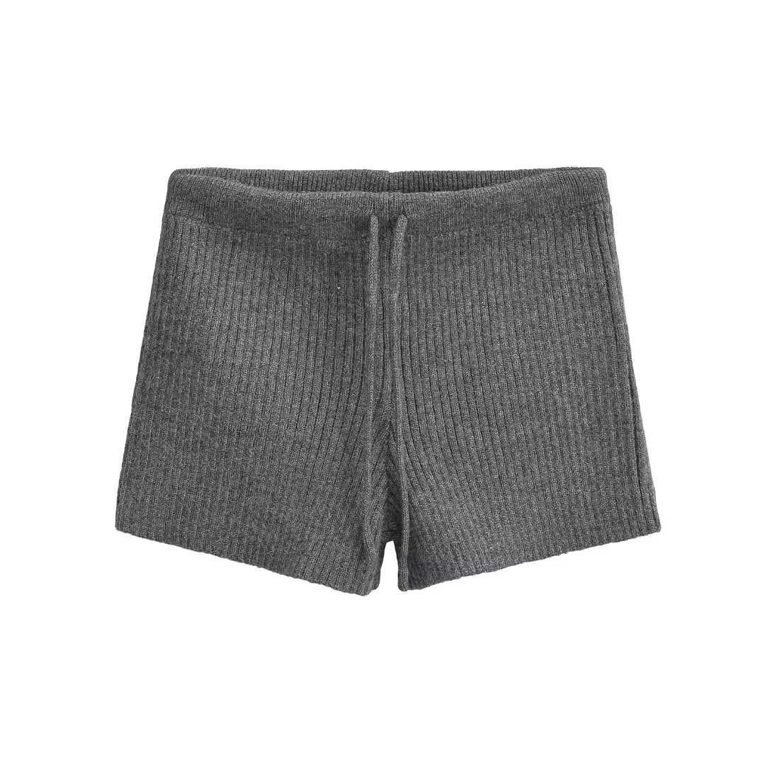 Damen Rippenstrick Shorts WW