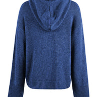 WW Kapuzen einreihiger Kordelzug Strickcardigan