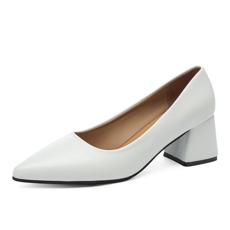 Damen elegante Blockabsatz-Pumps W&W