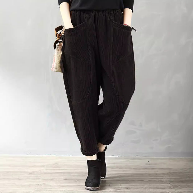 Damen Bequeme Cordhosen mit großzügigen Taschen WW