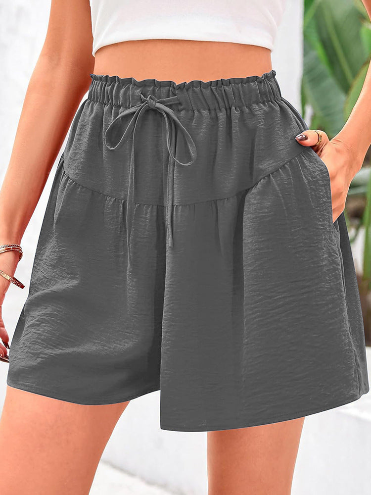 Damen Bequeme Loose-Fit Shorts mit Elastikbund und Taschen WW