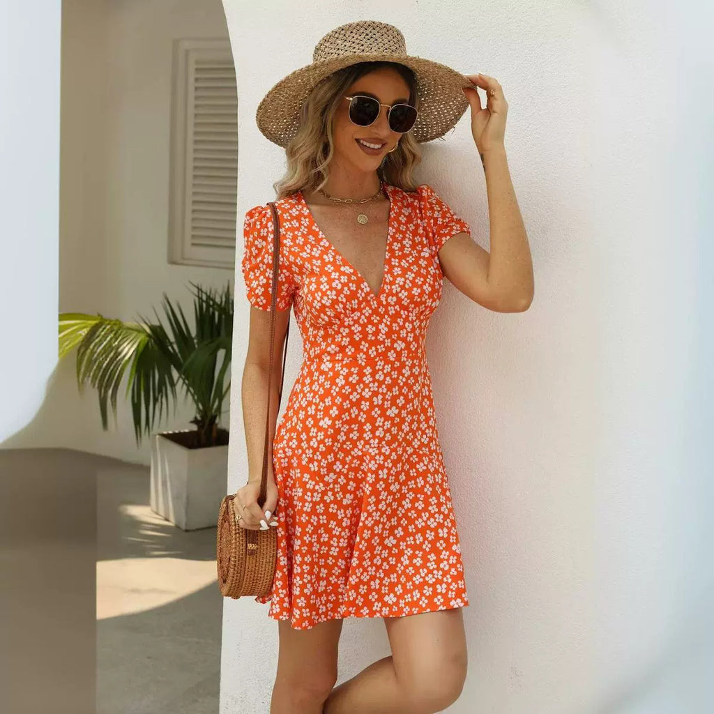 Damen Sommerliches Kleid mit floraler Musterung im eleganten Schnitt WW