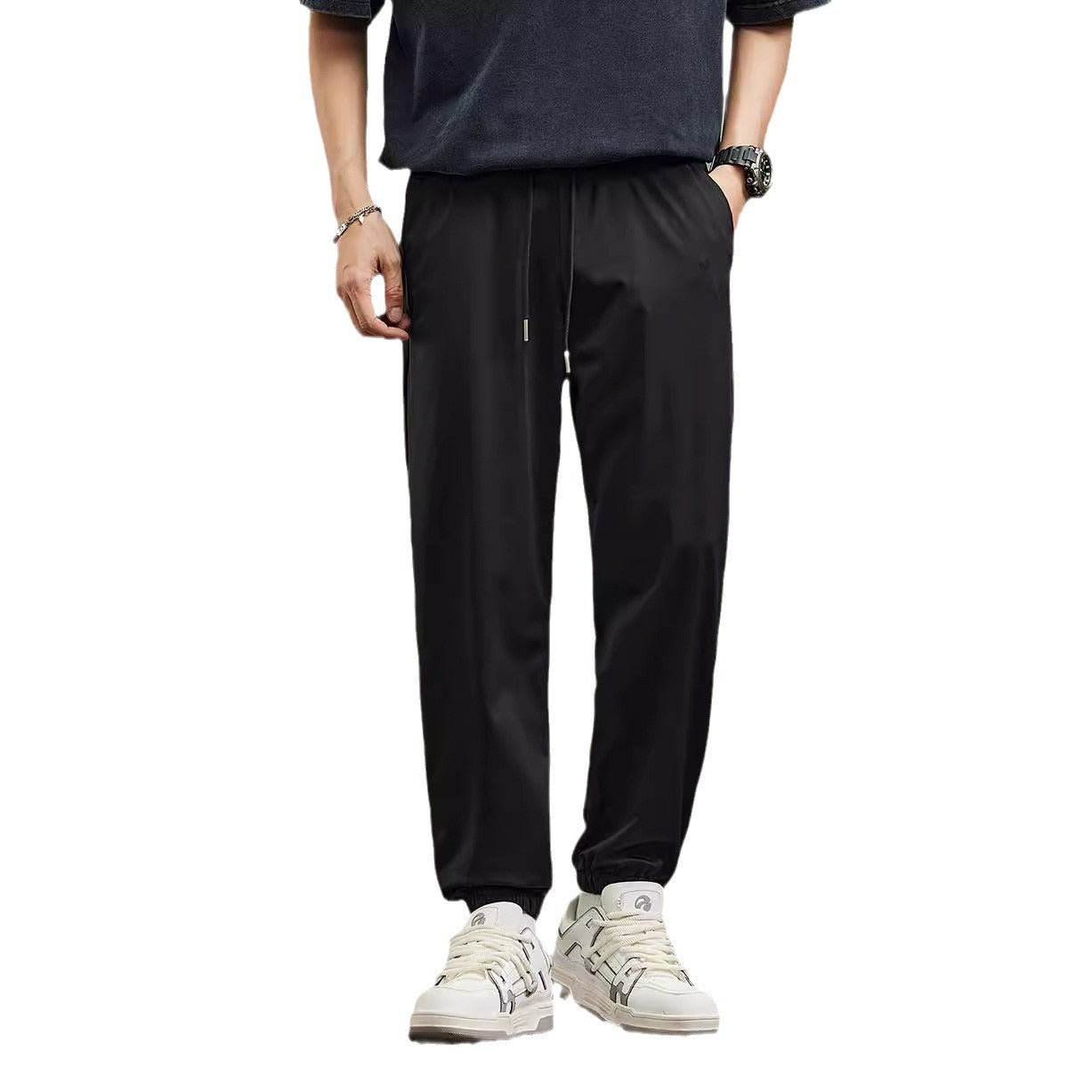 Herren leichte Sporthose mit elastischem Bund und atmungsaktivem Stoff WW