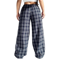 Damen Karierte Freizeithose WW