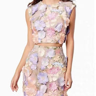 WW | Ärmelloses Crop Top Bodycon Rock Zweiteiliges Set