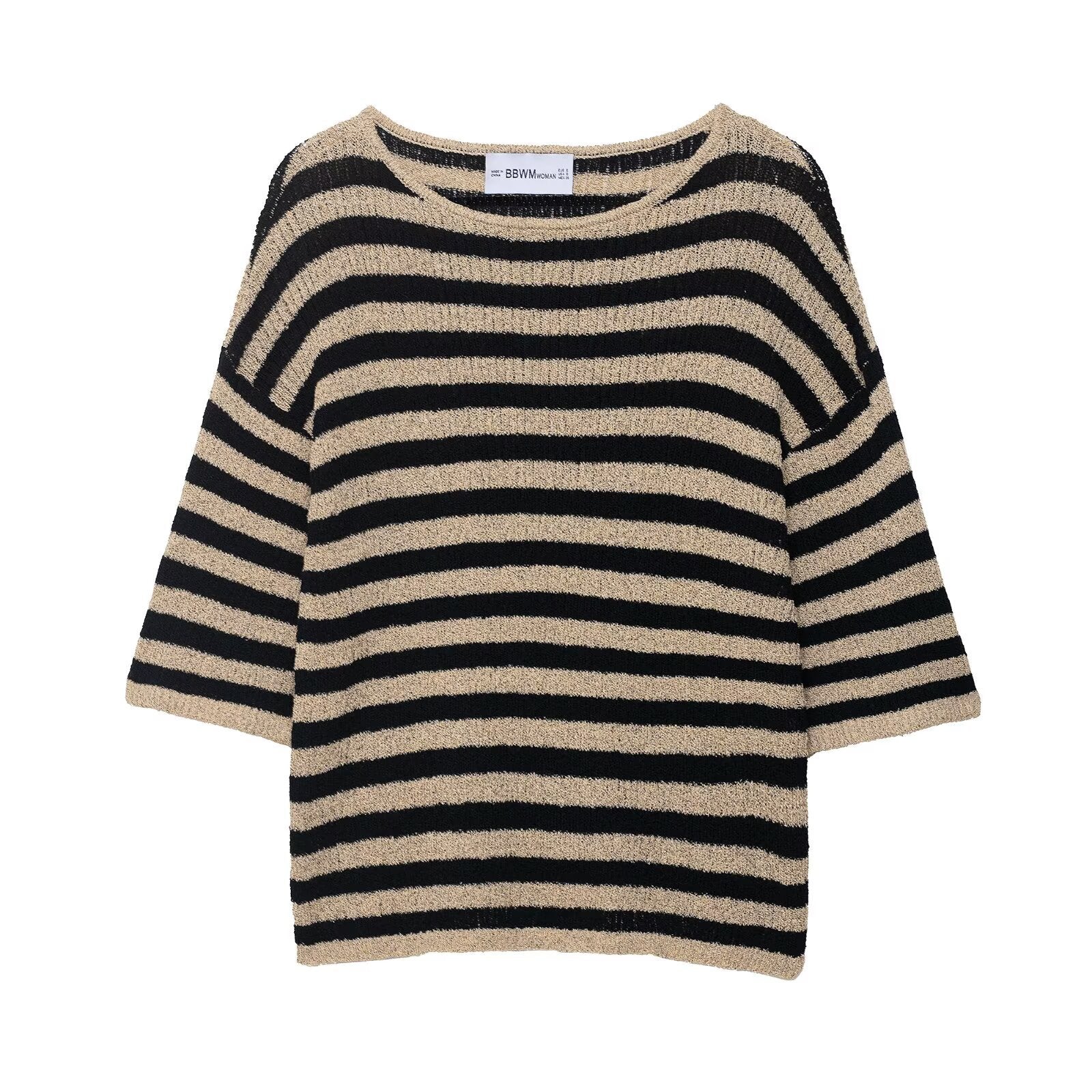 Damen Strickpullover mit stilvollem Streifendessin und weichem Material WW