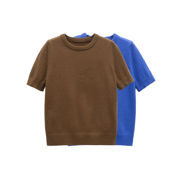 Damen Kurzarmpullover W&W