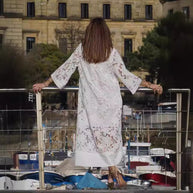 Damen Spitzenkleid im Boho-Stil mit feinen Details WW