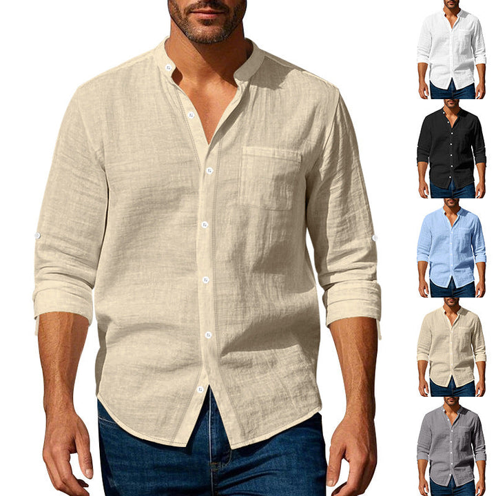 Herren leichtes Leinenhemd W&W Mode