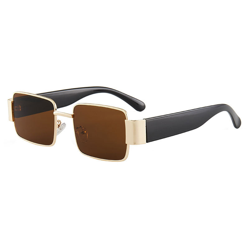 W&W | Quadratische dünne Sonnenbrille mit großem Rahmen