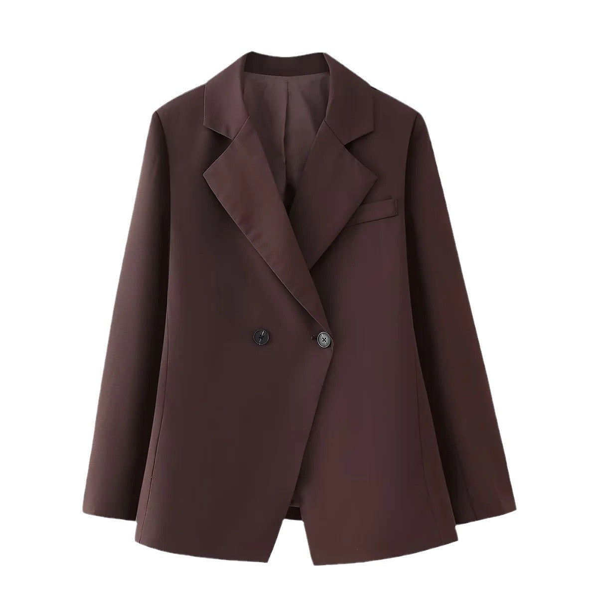 Damen eleganter, doppelreihiger Blazer mit klassischem Revers WW