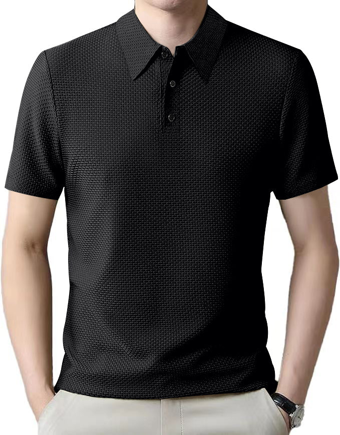 Herren Polo-Shirt mit strukturierter Textur WW