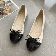 Damen Ballerina-Schuhe mit elegantem Schleifendetail und gepolstertem Fußbett WW