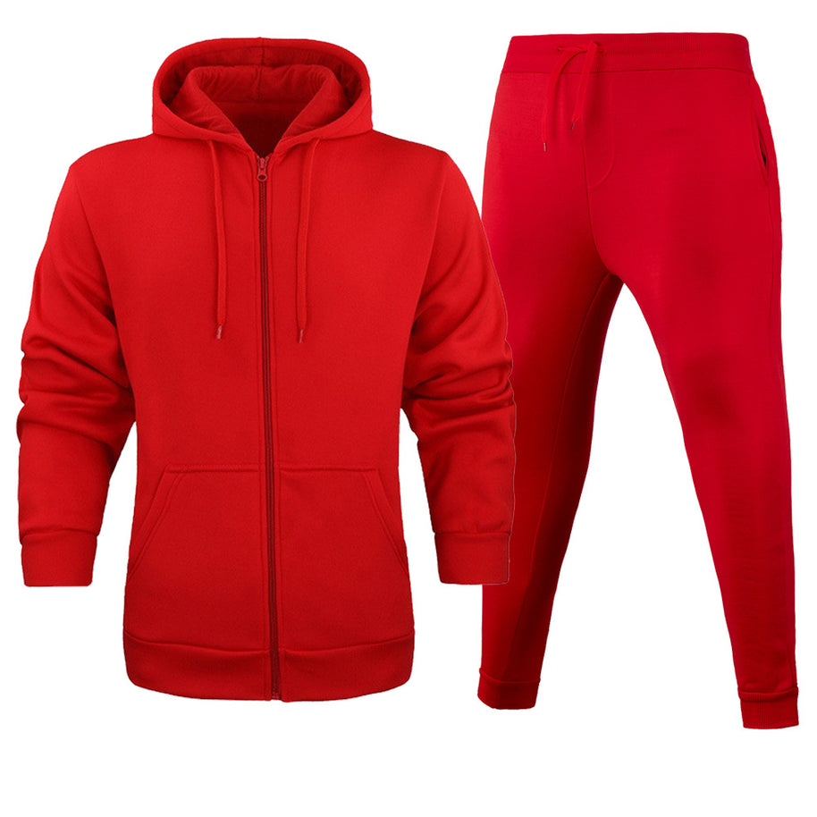 Damen Sportliches Kapuzenjacken- und Jogginghosen-Set mit funktionalen Taschen WW