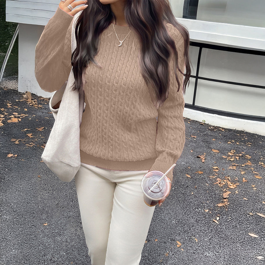 Damen Ausgefallener Strickpullover WW