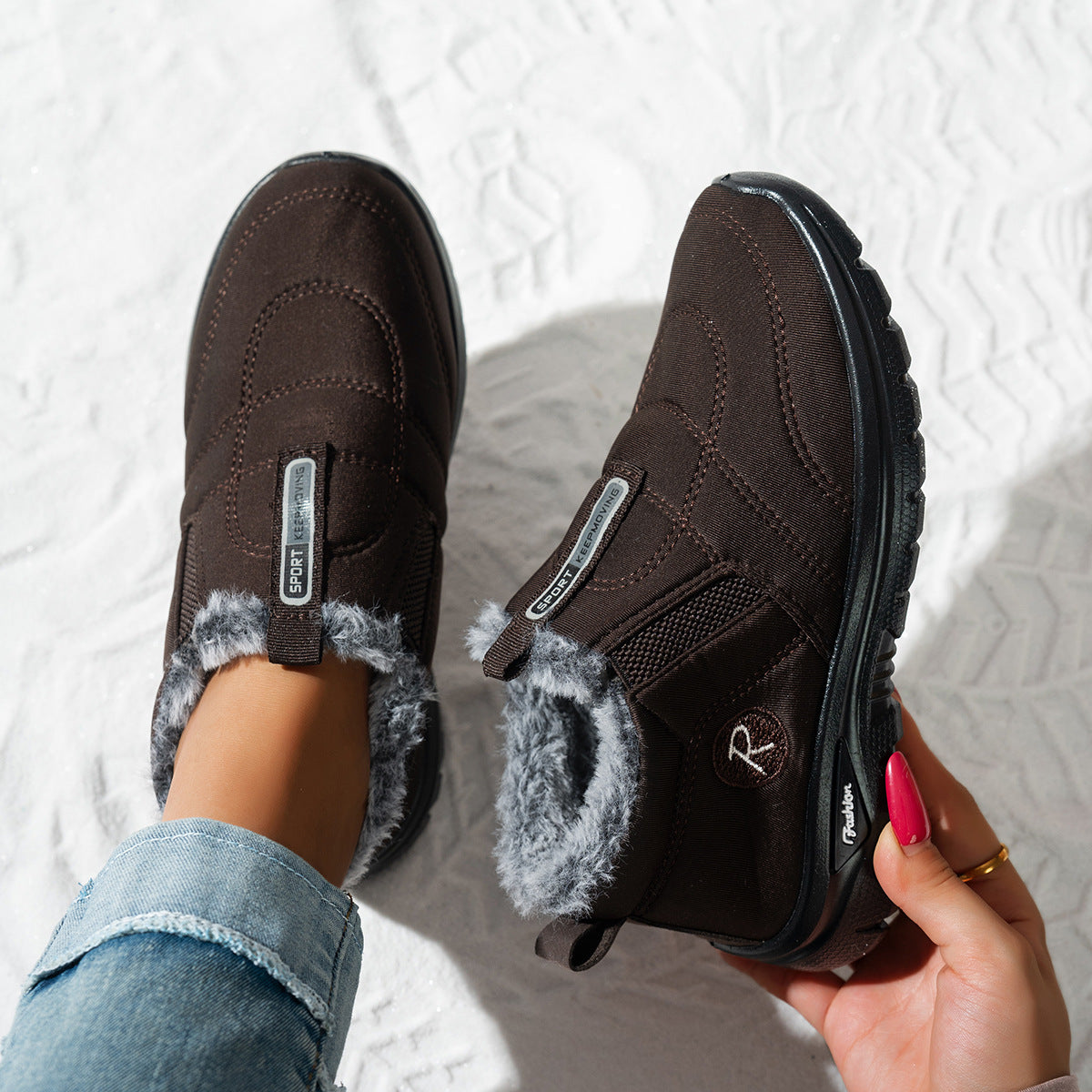 Damen Sportliche Winterstiefel WW