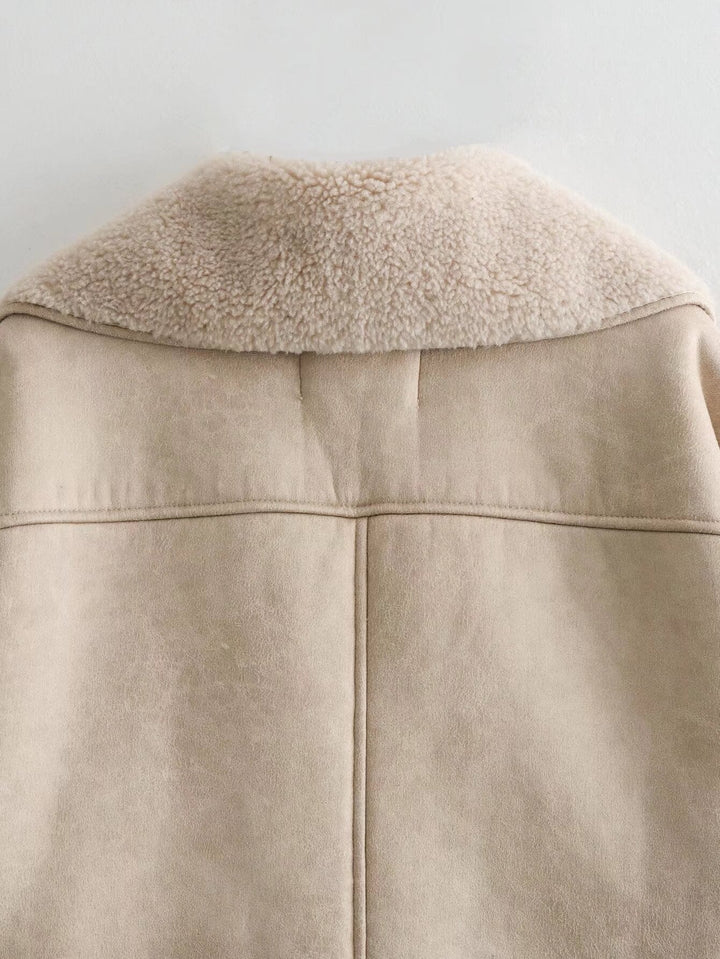 W&W Mode | Klassische Kurze Lederjacke Damen