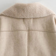 WW | Klassische Kurze Lederjacke Damen