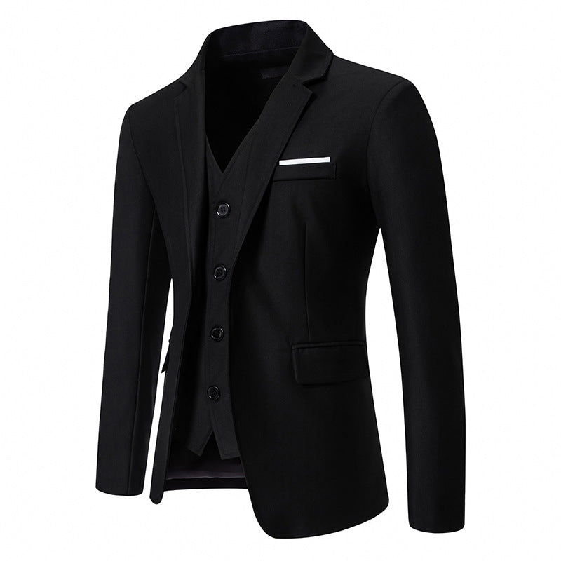Herren elegant ausgestattetes Anzugset mit Blazer, Weste und Hose WW