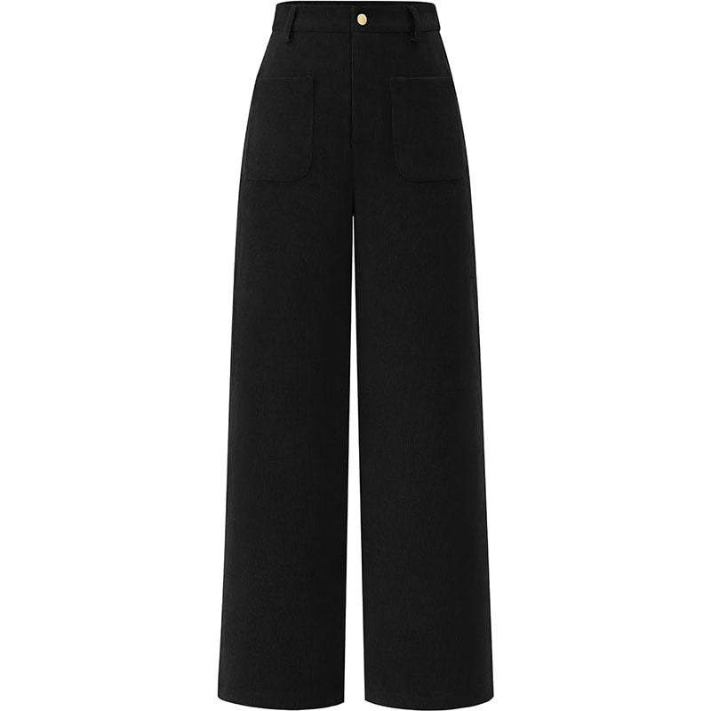 Damen trendige Cargo-Hose mit breiten Beinen und praktischen Taschen WW
