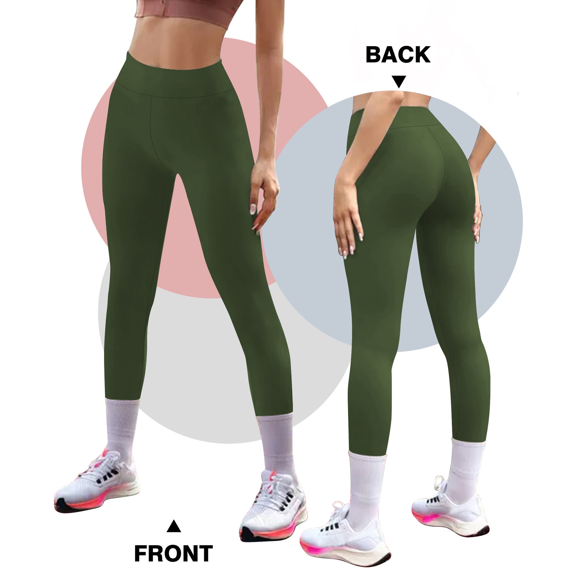 Damen Sportleggins mit hohem Bund und formendem Effekt WW