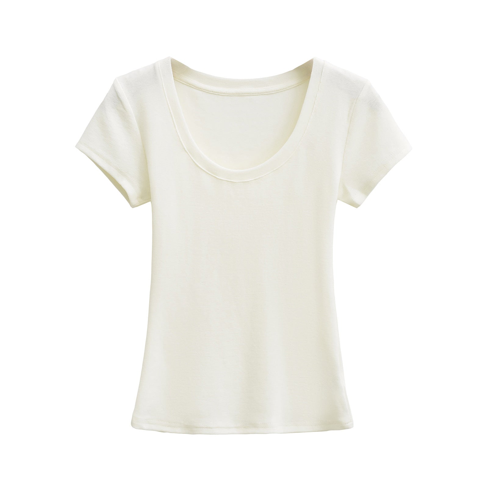 Damen Rundhals T-Shirt aus atmungsaktivem Material mit strukturierter Oberfläche WW