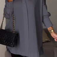 WW | Einfacher Pullover Langarmshirt