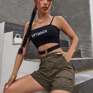 Damen Cargo-Shorts mit praktischen Seitentaschen und bequemer Passform WW