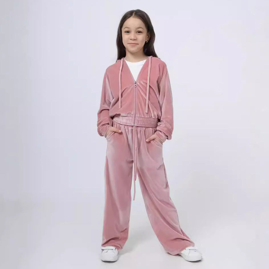 Damen Sportliches Fleece-Trainingsjacken-Set WW