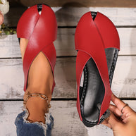 Damen Chic Kreuzschnitt Ballerinas WW