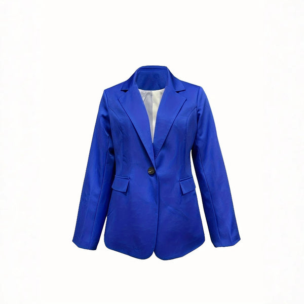 Damen schicker Blazer mit schmalem Schnitt und modernen Taschen WW