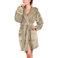 Damen Bademantel aus weichem Mikrofaserstoff WW