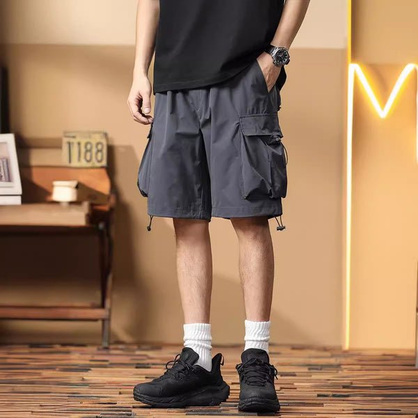 Herren Cargo-Shorts mit praktischem Taschen-Design und elastischem Bund WW