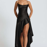 Damen schickes Abendkleid mit hohem Schlitz WW
