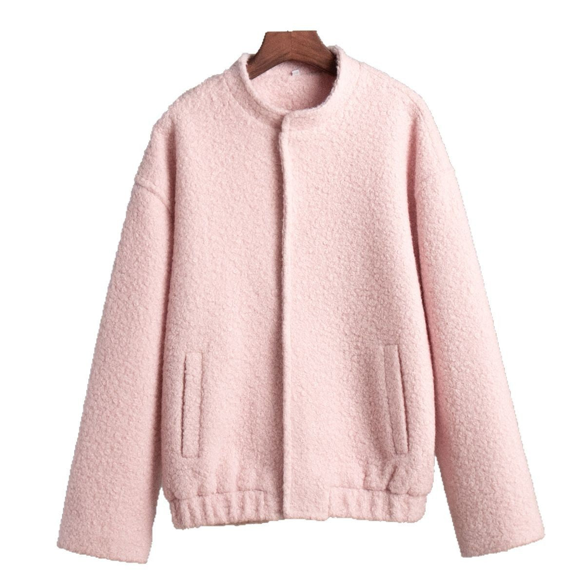 Damen bequeme Fleecejacke im Kurzschnitt WW