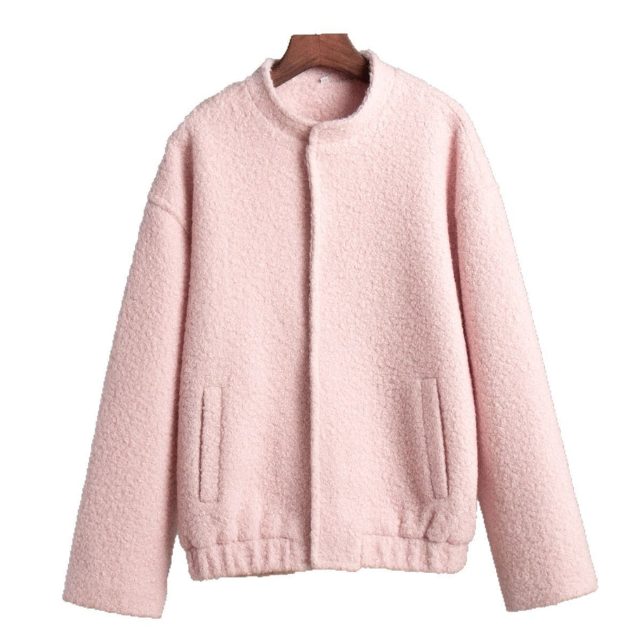 Damen bequeme Fleecejacke im Kurzschnitt WW