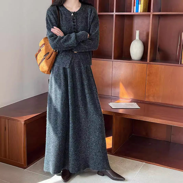 Damen Strickjacke mit Knopfdetails und eleganter Silhouette WW
